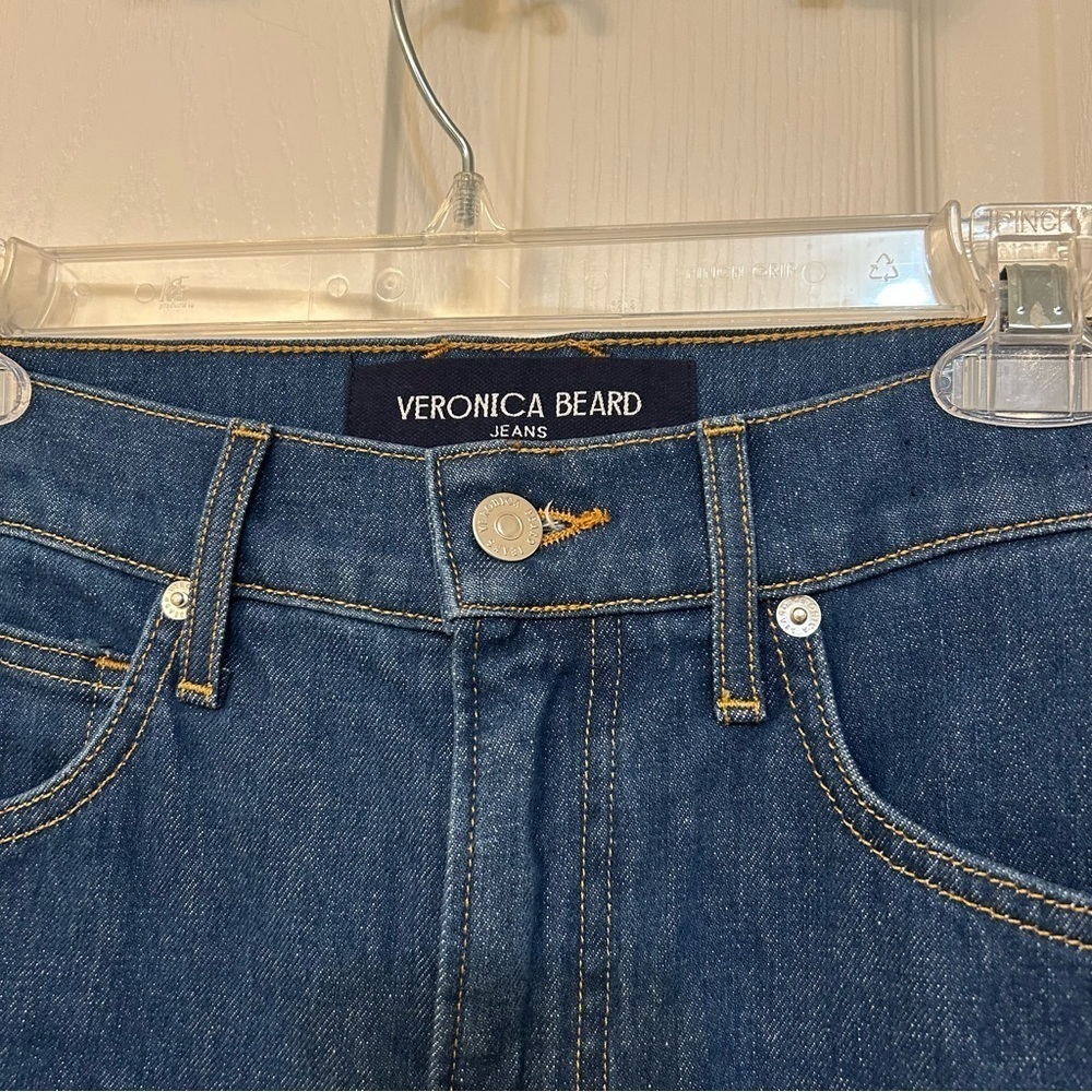 Veronica Beard Alenah Slim Straight Leg Jeans in Cornflower Size 27 - Picture 10 of 12